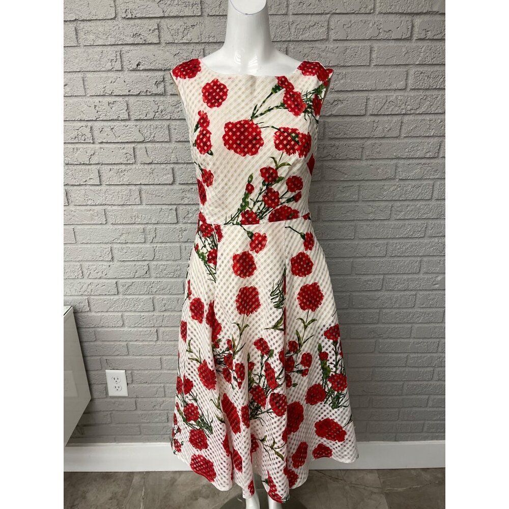 Betsey Johnson Women Floral Fit & Flare Dress with Pockets Size 2